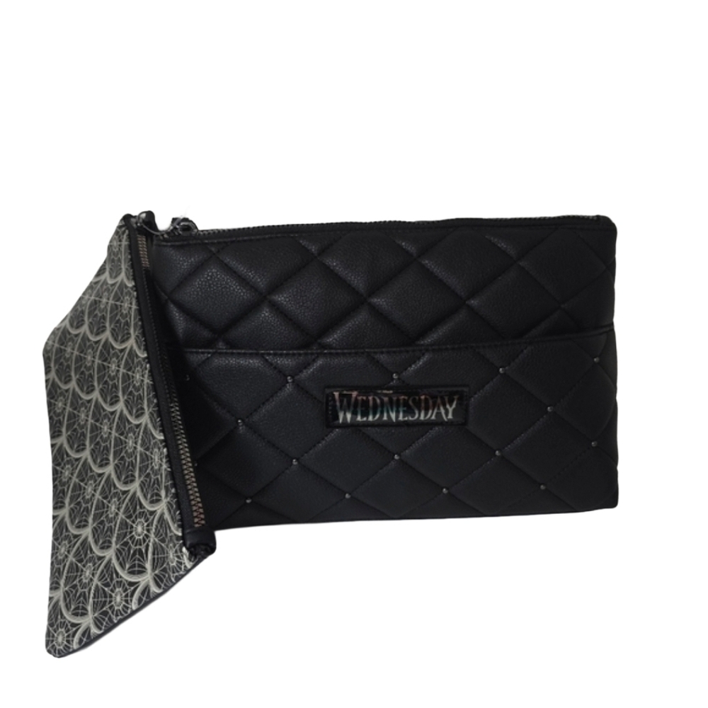 Primark Wednesday Aadams  Quilted Womens Clutch Bag Set Nwt - Picture 2 of 3
